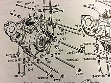 Harley Knucklehead Crankcase Breather Pipe & Stud 1939-47 OEM# 543-36