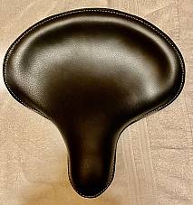 Harley Knucklehead VL WL Panhead Black Solo Saddle Seat Cobbler Edge 34-Up Euro