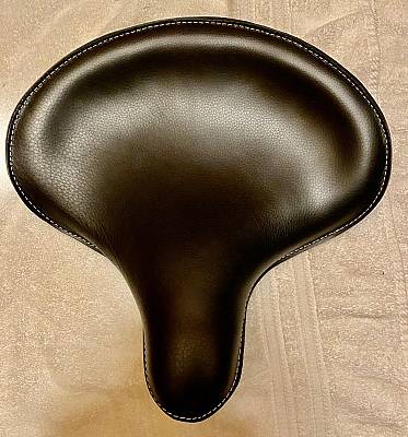 Harley Knucklehead VL WL Panhead Black Solo Saddle Seat Cobbler Edge 34Up Euro