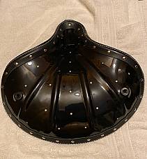 Harley Knucklehead VL WL Panhead Black Solo Saddle Seat Cobbler Edge 34-Up Euro