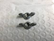 Harley Dimpled Zinc Alloy Buddy Seat Wing Nuts 5/16-18 Panhead #66387-26 50-64