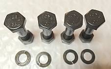 Harley CP-1038 5/16”-24 x 1 3/8” Bolts w/ Nuts & Lock Washers x 4 OEM 4020