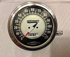 Harley Panhead Shovelhead Servicar Vintage Speedometer Bullseye 1:1 Ratio 68-80