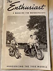 Harley Enthusiast Sept 1950 Model Intro For 1951 Models Panhead WL Servi Hummer