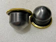 Harley JD DL VL Vented Pea Shooter Pup Brass Gas & Oil Caps 1916-34 OEM 3507-16