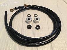 Harley 1930-48 Spark Plug Cable Kit w/ Hoods VL RL Knucklehead OEM# 1599-27 USA