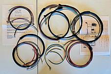 Harley UL 1939-40 Premium Wiring Harness Kit W/ Correct Terminals Cotton Loom