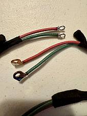 Harley UL 1939-40 Premium Wiring Harness Kit W/ Correct Terminals Cotton Loom