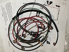 Harley UL 1939-40 Premium Wiring Harness Kit W/ Correct Terminals Cotton Loom