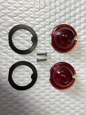 Harley Guide DH49 PH7 Bullet Lamp Fish Eye Lens, Gasket & Screw OEM 6852138