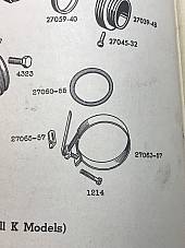 Harley 27063-57 Intake Manifold Clamp Kit Panhead Shovelhead Sportster 57-78 USA