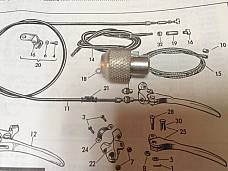 Harley Sportster K-Model Clutch Cable Adjusting Sleeve 38654-53, 53-71 KH XL