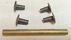 Harley Rear Fender Hinge Brass Pin & Rivets 30-42 VL Knucklehead UL WL DL RL