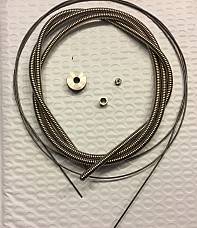 Harley JD Single VL Nickel Plated Throttle Spark Coil Cable Set 1912-30 #3334-12