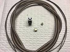 Harley JD Single VL Nickel Plated Throttle Spark Coil Cable Set 1912-30 #3334-12