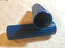 Harley Panhead Sportster XLH XLCH Ranger Pacer Topper Ribbed Grips 1962-64 Blue