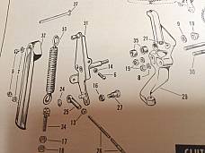 Harley 9999 Speedo Cable Oil Line Brake Line Strap Panhead Shovelhead 50-71