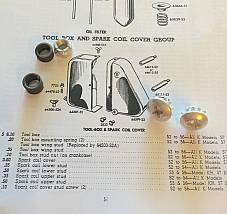 Harley K-Model & Sportster XLH Tool Box Mount Kit 1952-66 OEM# 64478-52