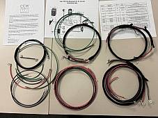 Harley WL WLD 1947 Premium Wiring Harness W/ Correct Terminals & Cotton Looms