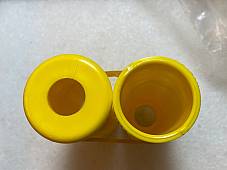 Harley Knucklehead UL WL Yellow WPB Plastic Grips 1942-47 OEM# 3310-42D HD Logo