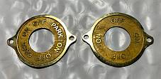 Harley VL RL JD Single Dash Switch Tags Brass 1929-36