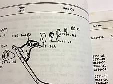 Harley Rocker Clutch Lever Nut & Washer Knucklehead Panhead WL 2419-36B, 0142