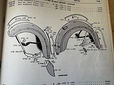 Harley 3717-39 Knucklehead Panhead UL WL Rear Fender Trim Kit 1939-48