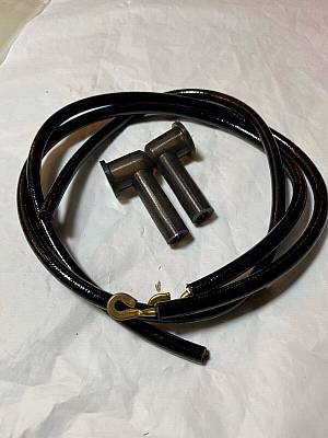 Harley 193060 Spark Plug Cable Kit W/ Hoods VL RL Knucklehead OEM# 159630 USA