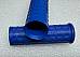 Harley 5620254 Panhead KModel Waffle Grips Open End Blue w/ Logo 195461