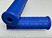 Harley 5620254 Panhead KModel Waffle Grips Open End Blue w/ Logo 195461