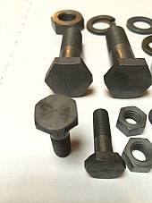 Harley Knucklehead UL Panhead Rear Crash Bar Mounting Hardware Kit Parkerized