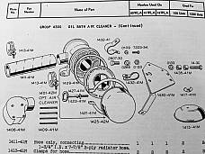 Harley WLA WLC Oil Bath Air Cleaner Bracket Kit 41-45 WWII OEM# 1430-41M