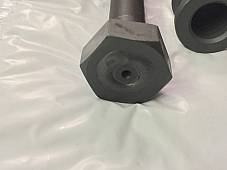 Harley Panhead UL Parkerized Rear Axle Kit 48-57 Rigid Frame Welded Hex Head