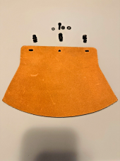 Harley 3757-26 Medium Tan Leather Mud Flap Kit WLA WLC Knucklehead VL JD Pan