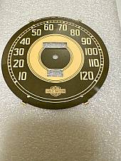 Harley WLA WLC Military OD Green S-W Speedometer Face Blemished Scratch & Dent