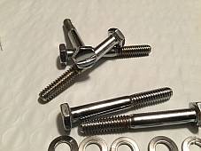 Harley Sportster Chrome Oil Pump Mounting Bolts 1971-76 XL XLH XLCH