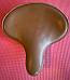 Harley Knucklehead VL WL Panhead Tan Solo Saddle Seat Nickel Rivets Vented