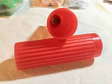 Harley Panhead Sportster XLH XLCH Ranger Pacer Topper Ribbed Grips 1962-64 Red