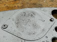 Harley 45742-55 Complete Hummer 1955-59 Fork Top Tree Plate F Marked Clamp Bolt