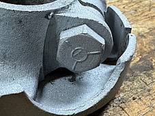 Harley 45742-55 Complete Hummer 1955-59 Fork Top Tree Plate F Marked Clamp Bolt