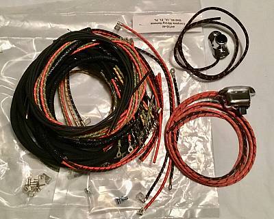 Harley Complete 194852 WL 45 Wiring Harness W/ Wired Switches USA