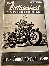 Harley Enthusiast Sept 1956 Model Intro For 1957 Models Sportster Hummer Panhead