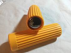 Harley Panhead Sportster XL Ranger Pacer Topper Ribbed Grips 1962-64 Yellow