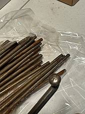 Harley Knucklehead WL Buchanan 18  Raw Steel Star Hub Spokes OEM# 3943-36 USA