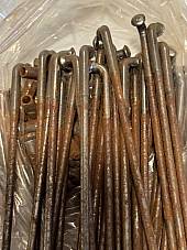 Harley Knucklehead WL Buchanan 18  Raw Steel Star Hub Spokes OEM# 3943-36 USA