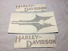 Harley-Davidson 5923-33 Fuel Gas Petrol Tank Decal VL RL Single 1933 Black Retro