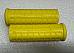 Harley 5620354 Panhead Hummer Waffle Grips Open End Yellow w/ Logo 195461