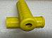Harley 5620354 Panhead Hummer Waffle Grips Open End Yellow w/ Logo 195461