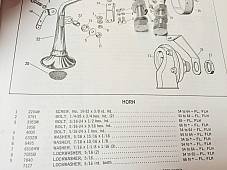 Harley Panhead Header Clamp & Bugle Horn Mounting Bolts 1948-1964 CP-1038 Cad