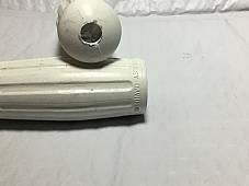 Harley VL Knucklehead WL White Handlebar Grips 1935-48 OEM# 3310-35W w/ HD Logo